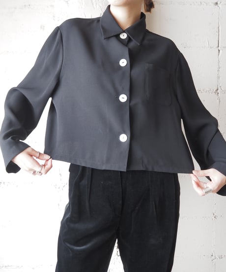 Big Button Short Shirt BK