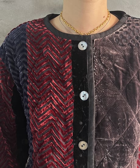 Pattern Design Velour Quilting Jacket REGR