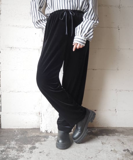 Velour Easy Pants BK