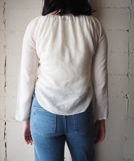 Indian Cotton Hand Embroidered Blouse WHGN