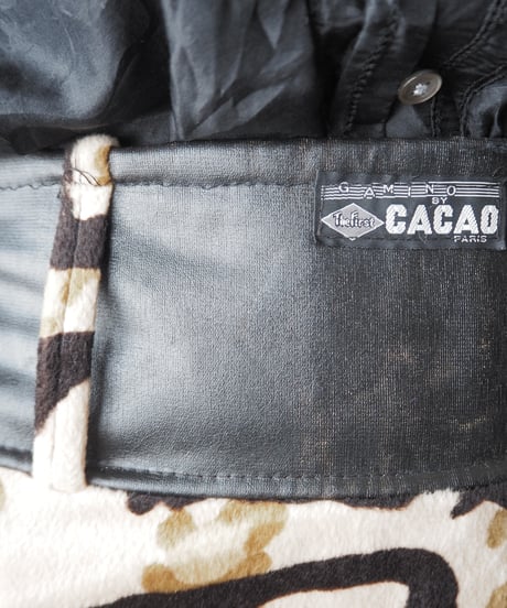 Leather×Leopard Mini Skirt BKBE