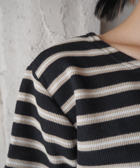 Rib Border Tee BKBE