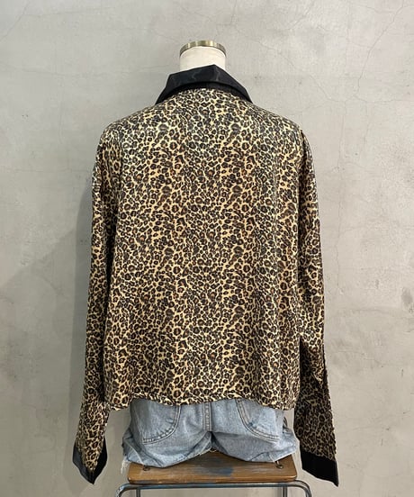 Remake Short Satin Leopard Shirt BKBE