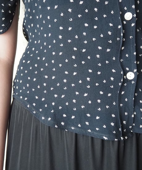 Tiny Pattern Short Sleeve Shirt NV