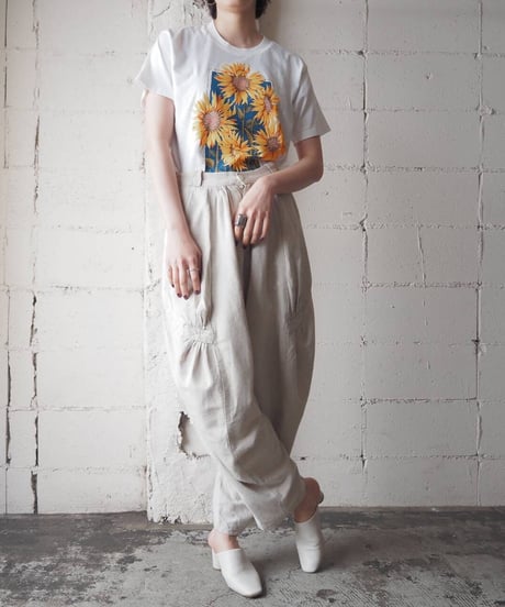 Washington D.C. Sunflower Print Tee WH