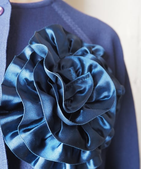 REMAKE 1960-70's Euro Frilled Flower Cardigan NV
