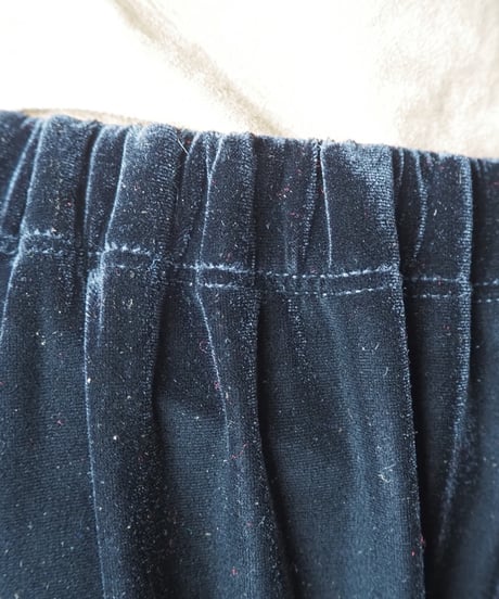 Flared Velour Easy Pants BK