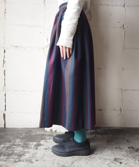 Stripe Tuck Skirt BURNV