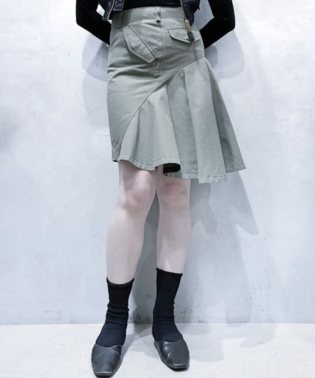 sacai luck Back Flared Cargo Skirt KA