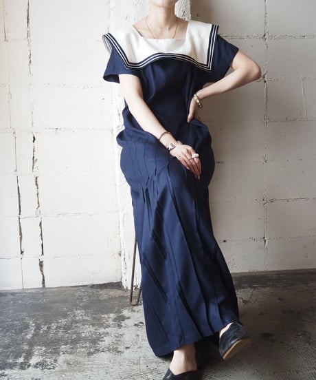 1980's Sailor Collar Dress