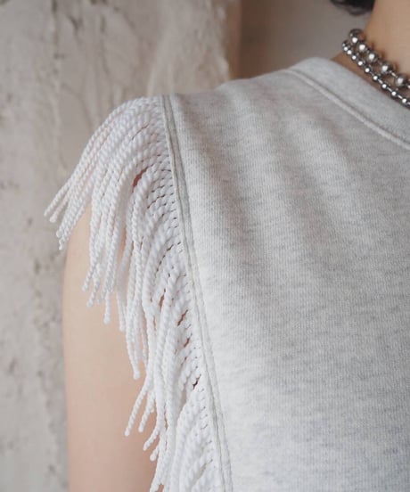 ORFEO Fringe Sweat Vest GRY