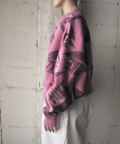 NIKE  Logo Print Wide Cropped Sweat PI