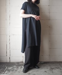 Acne Studios Deep Slit Tee Shirt Dress BK
