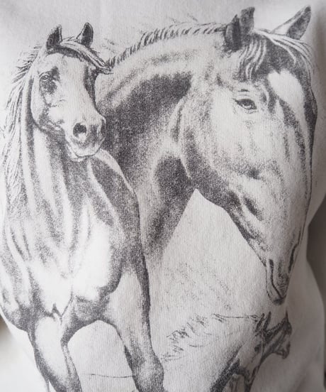 Horse Print Sweat WH