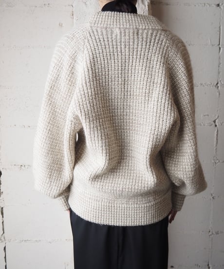 Mix Yarn Knit Cardigan IVBE