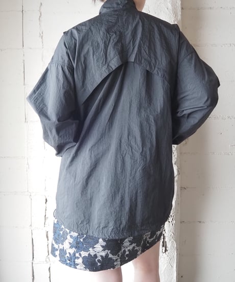 1990's NIKE Half Zip Nylon Jacket BK