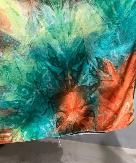 Tiedye Flared Tuck Skirt GNOR