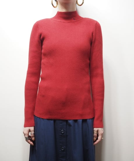 LAUREN Mock Neck Rib Knit RE
