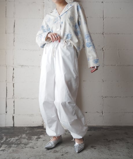 LAUREN Flower Pattern Pajama Shirt WHLBL