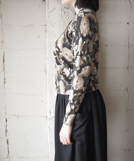 Pringle Flower Pattern Cashmere Knit BK IV