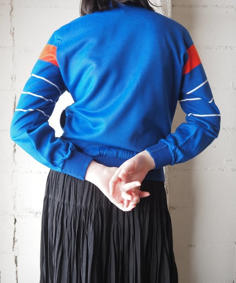 1970-80's adidas Crew Neck Sweatshirt BLRE
