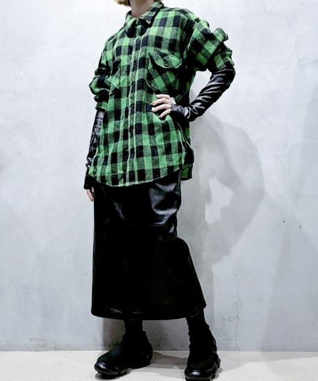 1970's L.L.Bean Wool Plaid Shirt GNBK