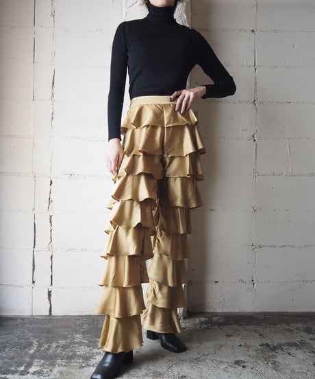 Tiered Satin Pants BE