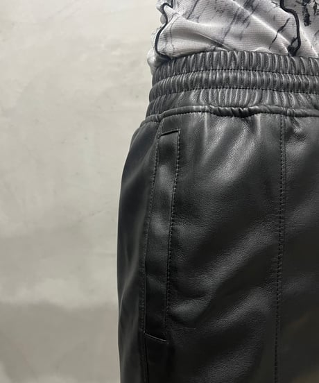 adidas Multi Way Fake Leather Pants BK