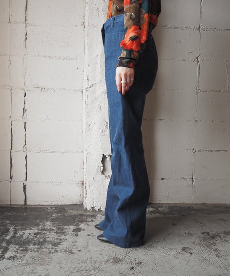1980's USNAVY Denim Sailor Pants NV