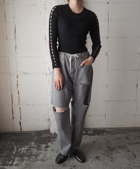 KENZO Cutout Sleeve Knit BK
