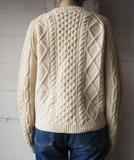 Crew Neck Fisherman Cardigan IV