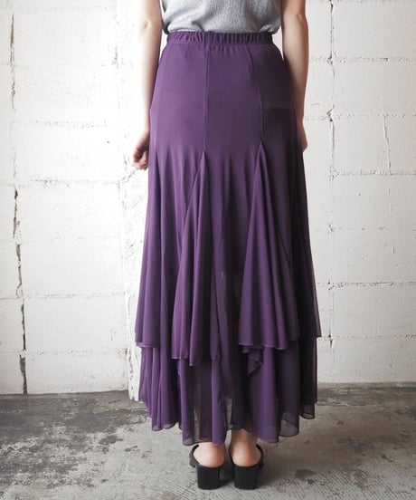 Seethough Circular Skirt PU