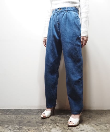1980's Lee Stripe Denim Pants BL