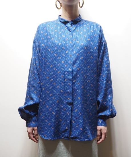 Paisley Pattern Rayon Shirt BL