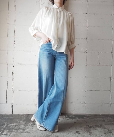 1970's Volume Sleeve Sheer Blouse IV