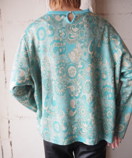 1970's Euro Botanical Pattern Knit GN