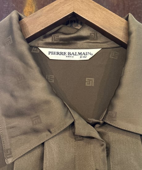 PIERRE BALMAIN Satin Logo Shirt BE