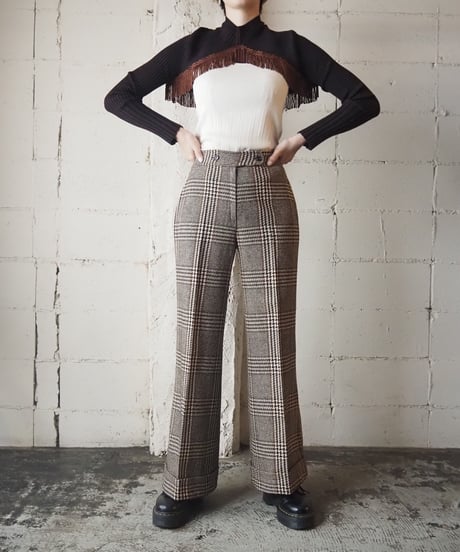 Check  Flared Pants  BRBE