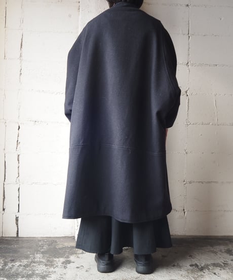 Stand Collar Cape Coat BK