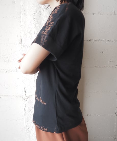 ISSEY MIYAKE WHITE LABEL Letter Tee BK