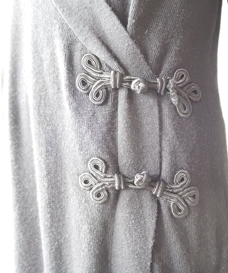 China Button Knit Gown BK