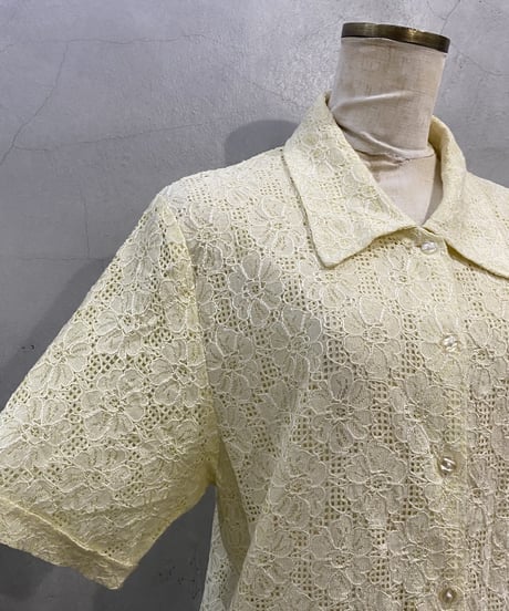 S/S Flower Lace Shirt LYE