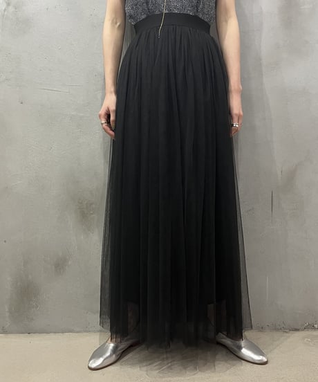 Tulled Flared Skirt BK