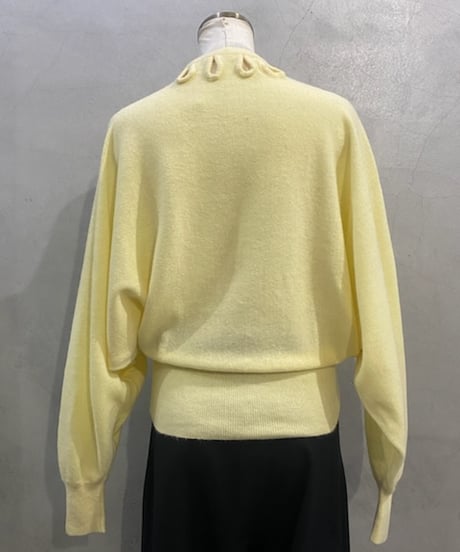 Cut Out Design Dolman Sleeve Crew Knit LYE