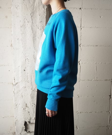 Dog Print Raglan Sleeve Sweat BL