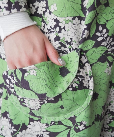 60's-70's Floral Pattern Vintage Coat GNBK