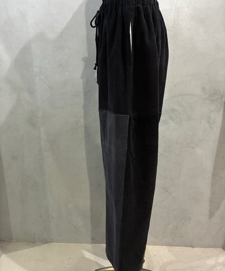 REMAKE Corduroy Patchwork Pants BK