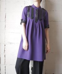 Sea NEW YORK Leather Belt Design Mini Dress PUR
