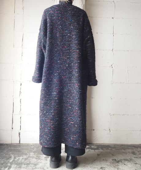 Mix Color Long Knit Gown BK