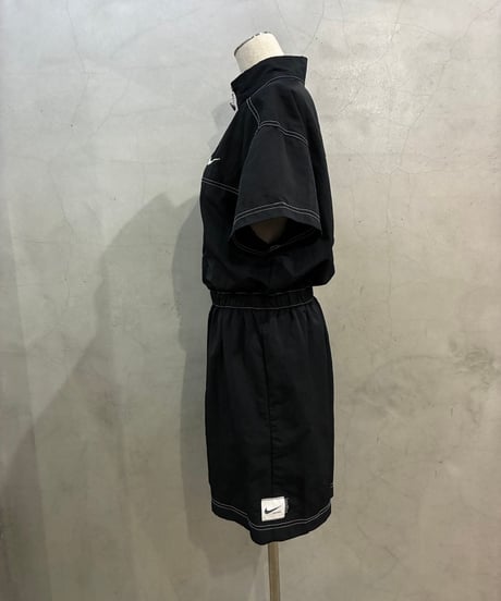 NIKE White Stitch Half Zip S/S Dress BK